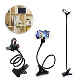 High Quality Mobile Phone Stand | 360° Rotating Flexible Holder | Powerful Grip Bedside Lazy Snake Stand | Random Colour