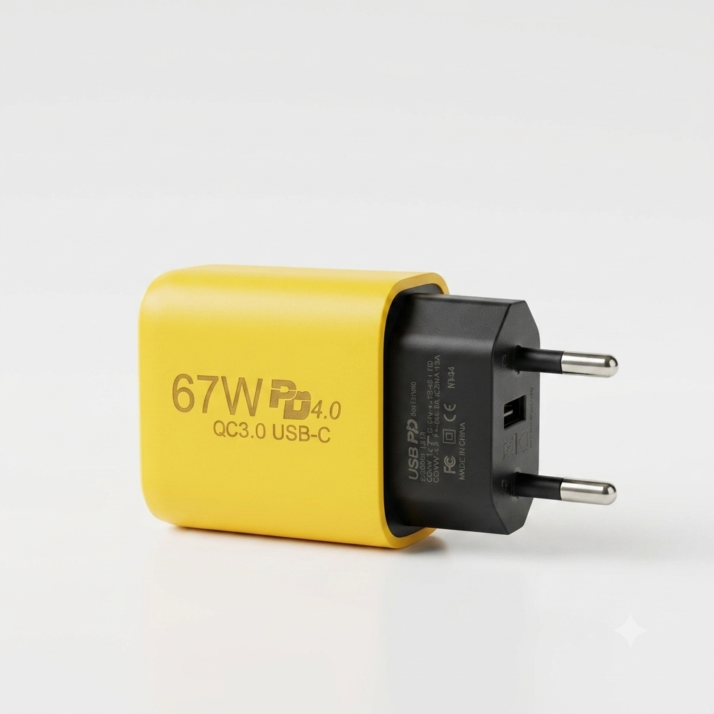 67W Pd 4.0 Qc3.0 Usb-C Fast Charger – High-Speed Charging Adapter With Compact And Durable Design