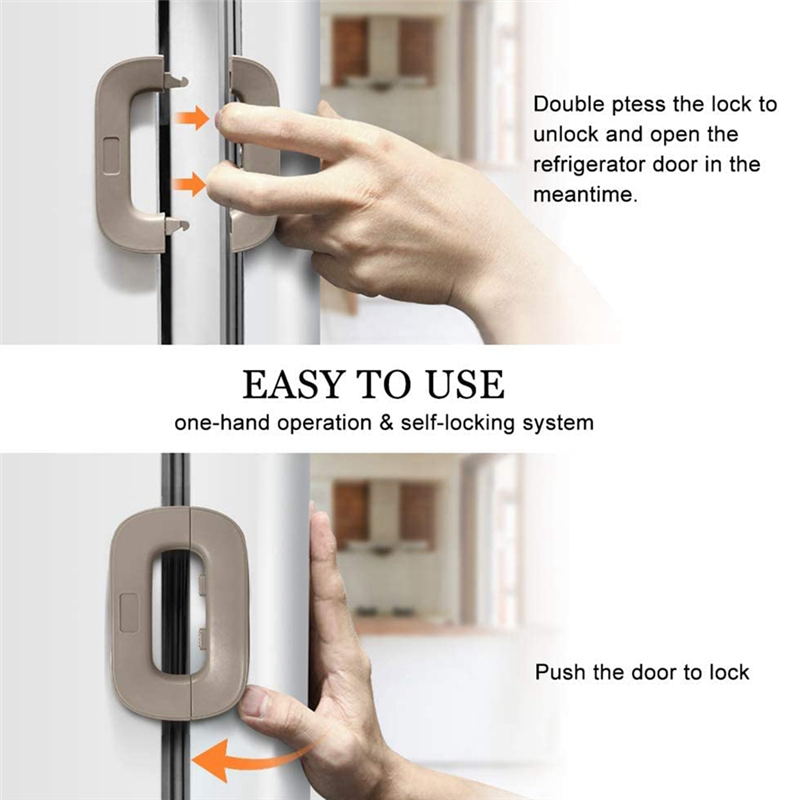 Multifunctional Fridge Door Drawer Lock, Household Refrigerator Lock, Baby Security Cabinet Lock